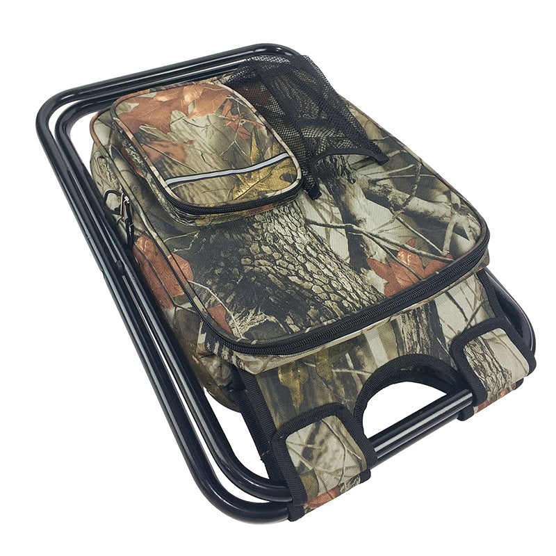 CB21031 Folding Steel Chair with Cooler Bag