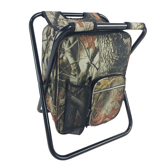 CB21031 Folding Steel Chair with Cooler Bag